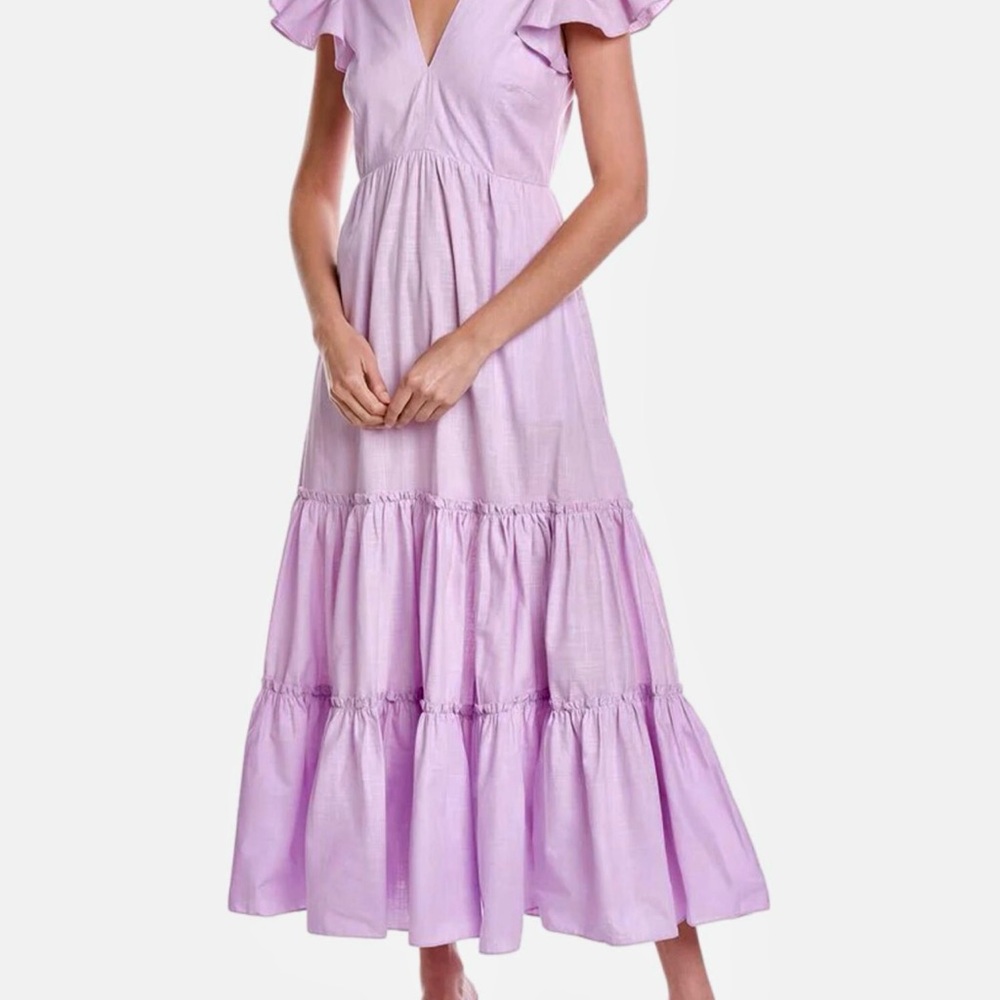 Sachin + Babi Lavender Tiered Maxi Sundress